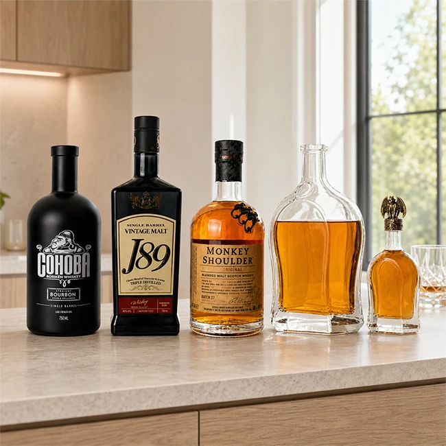 Whisky și sticle de whisky